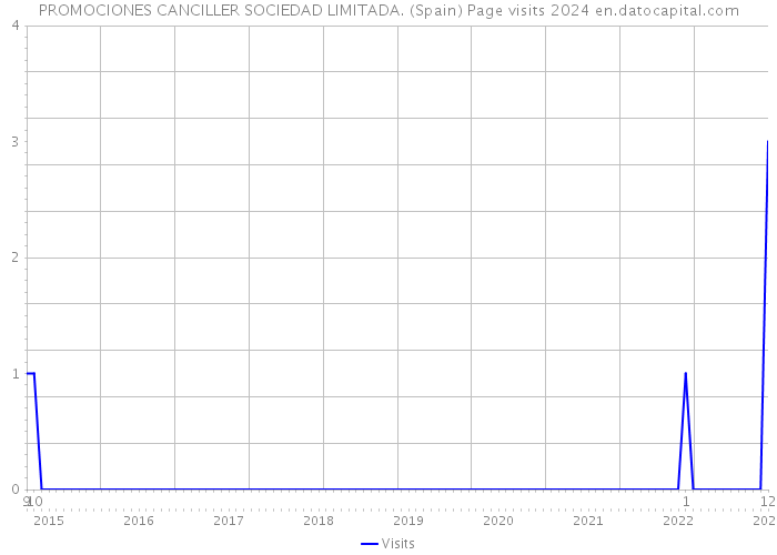 PROMOCIONES CANCILLER SOCIEDAD LIMITADA. (Spain) Page visits 2024 