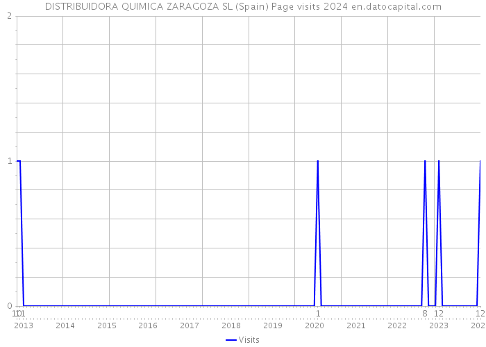 DISTRIBUIDORA QUIMICA ZARAGOZA SL (Spain) Page visits 2024 