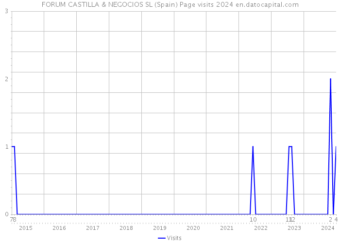 FORUM CASTILLA & NEGOCIOS SL (Spain) Page visits 2024 