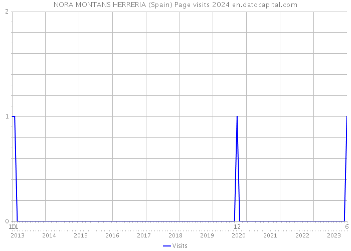 NORA MONTANS HERRERIA (Spain) Page visits 2024 