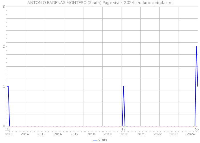 ANTONIO BADENAS MONTERO (Spain) Page visits 2024 