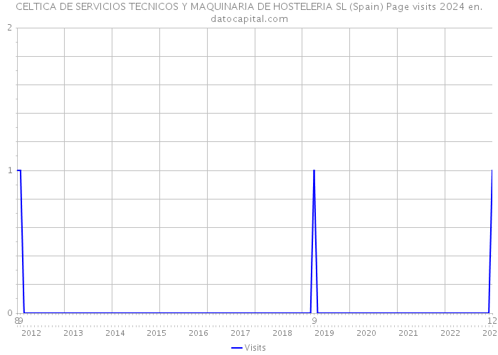 CELTICA DE SERVICIOS TECNICOS Y MAQUINARIA DE HOSTELERIA SL (Spain) Page visits 2024 