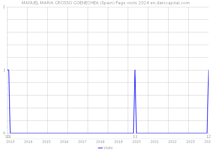 MANUEL MARIA GROSSO GOENECHEA (Spain) Page visits 2024 