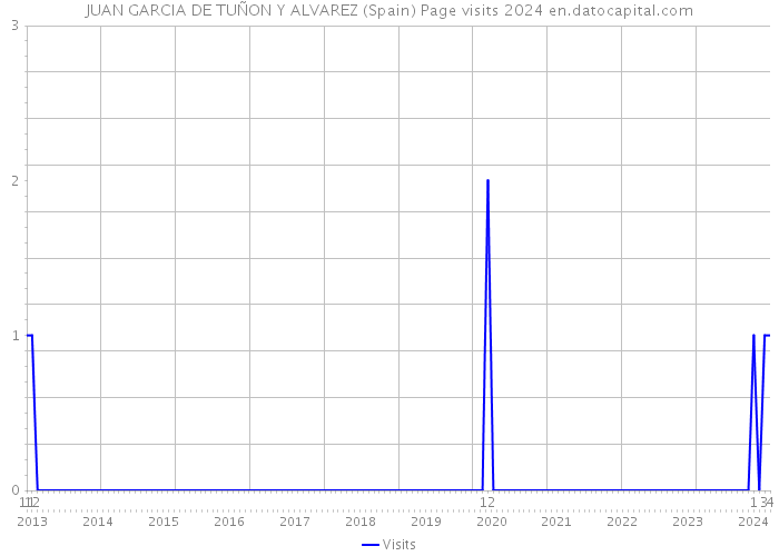 JUAN GARCIA DE TUÑON Y ALVAREZ (Spain) Page visits 2024 