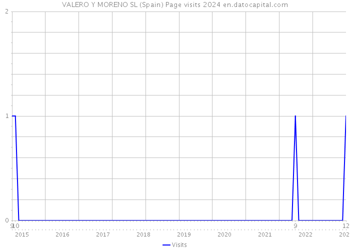 VALERO Y MORENO SL (Spain) Page visits 2024 