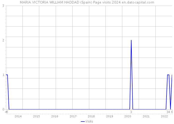 MARIA VICTORIA WILLIAM HADDAD (Spain) Page visits 2024 