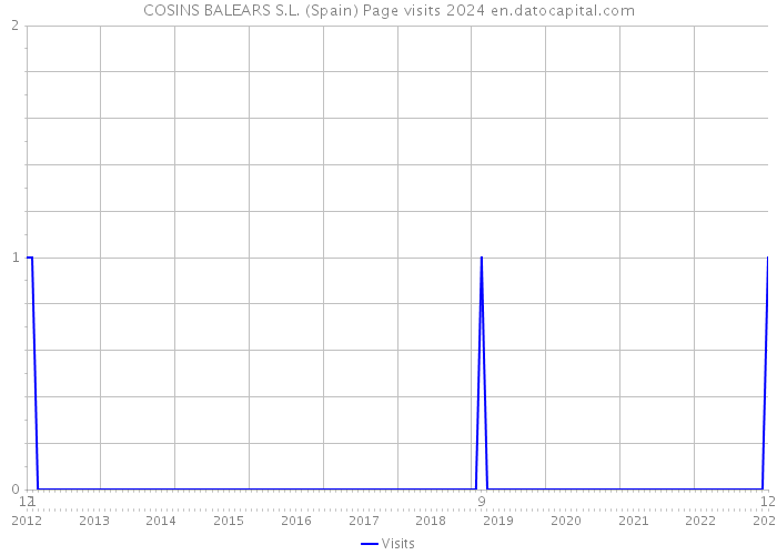 COSINS BALEARS S.L. (Spain) Page visits 2024 