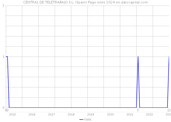 CENTRAL DE TELETRABAJO S.L. (Spain) Page visits 2024 