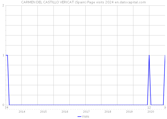 CARMEN DEL CASTILLO VERICAT (Spain) Page visits 2024 