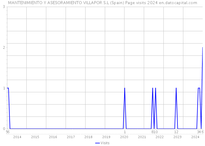 MANTENIMIENTO Y ASESORAMIENTO VILLAPOR S.L (Spain) Page visits 2024 