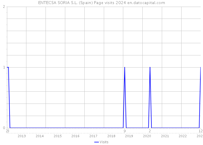ENTECSA SORIA S.L. (Spain) Page visits 2024 