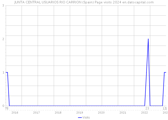 JUNTA CENTRAL USUARIOS RIO CARRION (Spain) Page visits 2024 