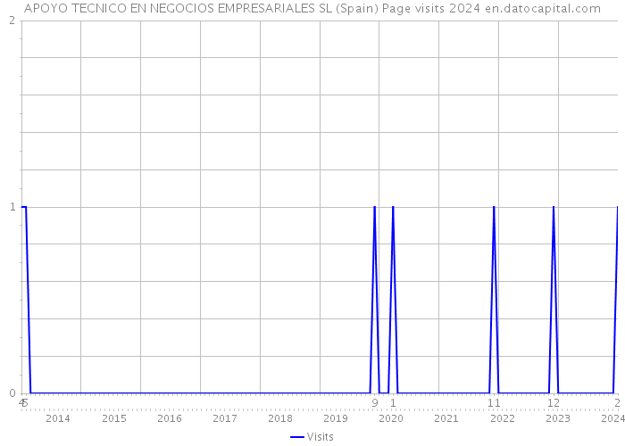 APOYO TECNICO EN NEGOCIOS EMPRESARIALES SL (Spain) Page visits 2024 