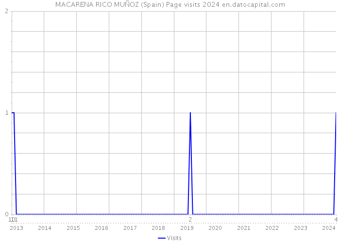MACARENA RICO MUÑOZ (Spain) Page visits 2024 