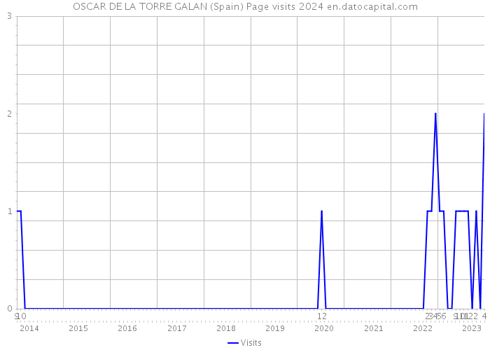 OSCAR DE LA TORRE GALAN (Spain) Page visits 2024 