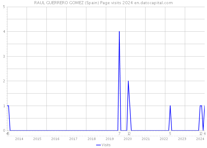 RAUL GUERRERO GOMEZ (Spain) Page visits 2024 