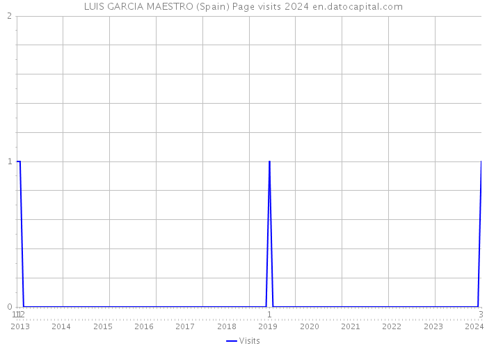 LUIS GARCIA MAESTRO (Spain) Page visits 2024 