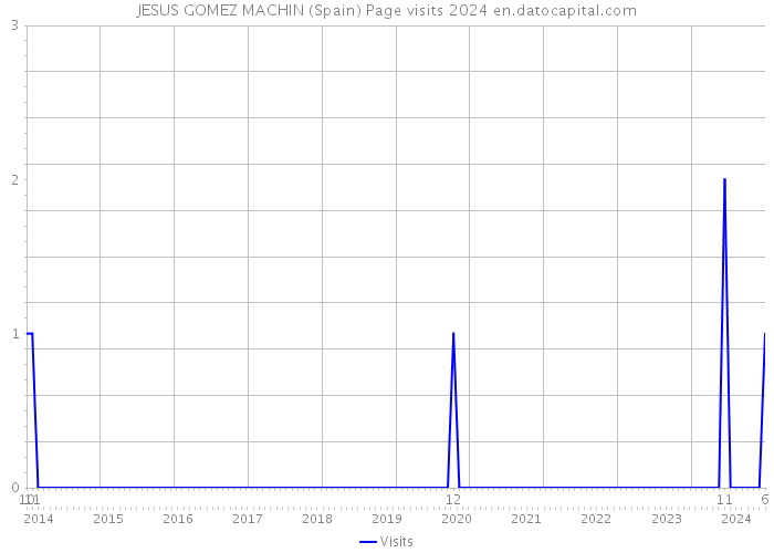 JESUS GOMEZ MACHIN (Spain) Page visits 2024 