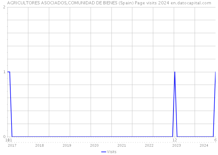 AGRICULTORES ASOCIADOS,COMUNIDAD DE BIENES (Spain) Page visits 2024 