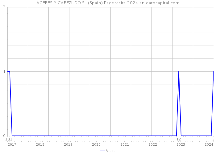 ACEBES Y CABEZUDO SL (Spain) Page visits 2024 