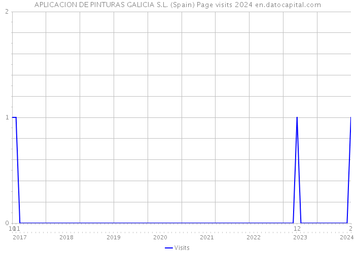 APLICACION DE PINTURAS GALICIA S.L. (Spain) Page visits 2024 