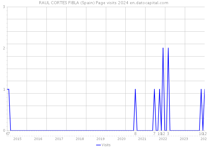 RAUL CORTES FIBLA (Spain) Page visits 2024 