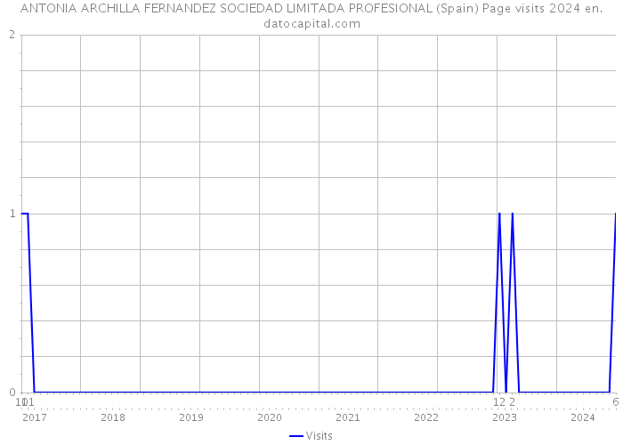 ANTONIA ARCHILLA FERNANDEZ SOCIEDAD LIMITADA PROFESIONAL (Spain) Page visits 2024 