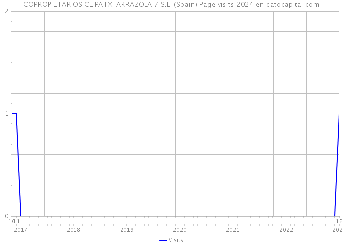 COPROPIETARIOS CL PATXI ARRAZOLA 7 S.L. (Spain) Page visits 2024 