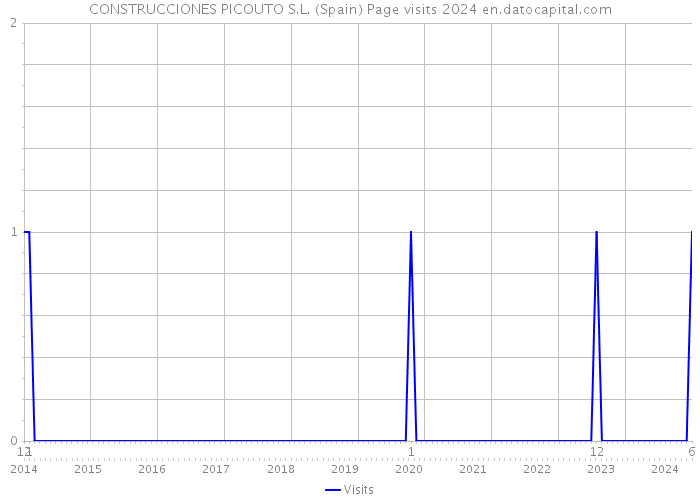 CONSTRUCCIONES PICOUTO S.L. (Spain) Page visits 2024 