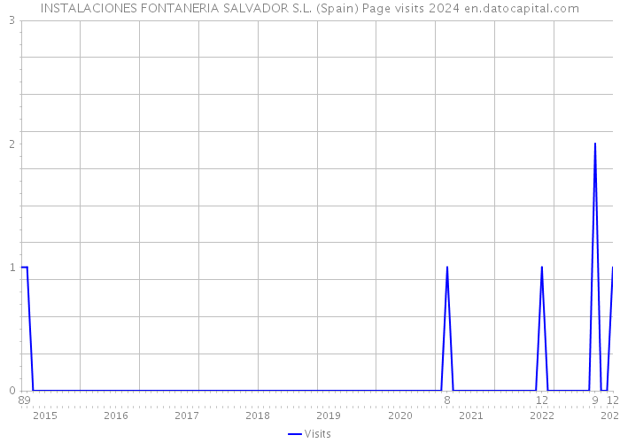 INSTALACIONES FONTANERIA SALVADOR S.L. (Spain) Page visits 2024 