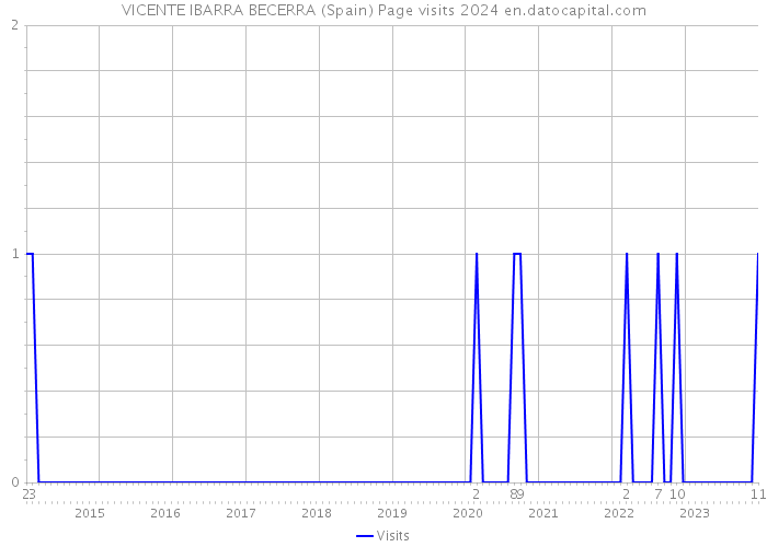VICENTE IBARRA BECERRA (Spain) Page visits 2024 