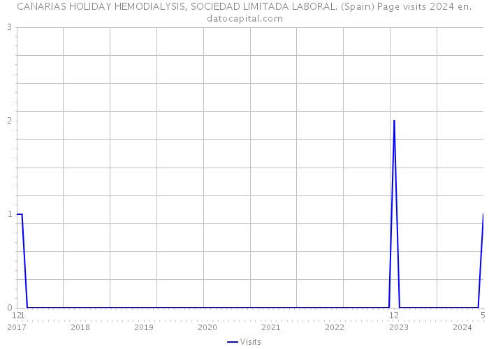 CANARIAS HOLIDAY HEMODIALYSIS, SOCIEDAD LIMITADA LABORAL. (Spain) Page visits 2024 
