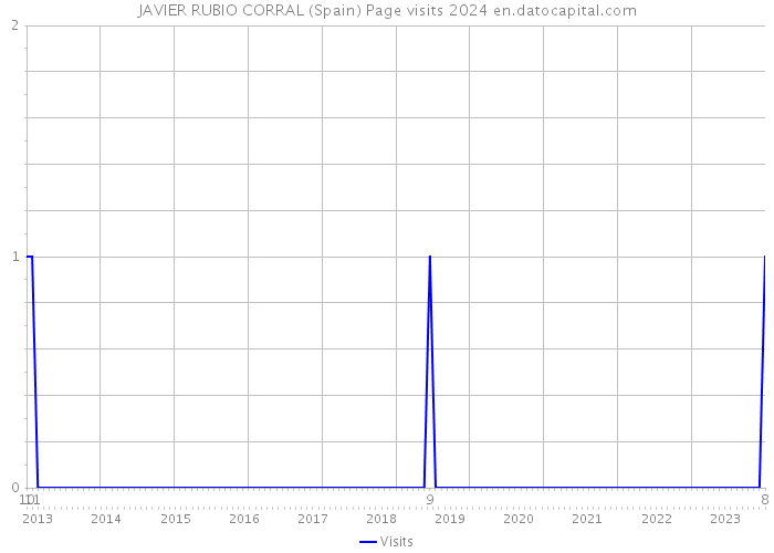 JAVIER RUBIO CORRAL (Spain) Page visits 2024 
