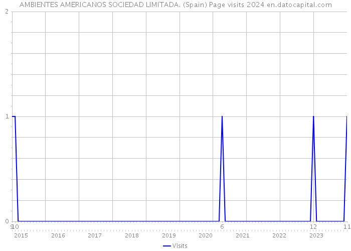 AMBIENTES AMERICANOS SOCIEDAD LIMITADA. (Spain) Page visits 2024 