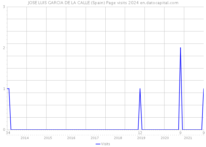 JOSE LUIS GARCIA DE LA CALLE (Spain) Page visits 2024 
