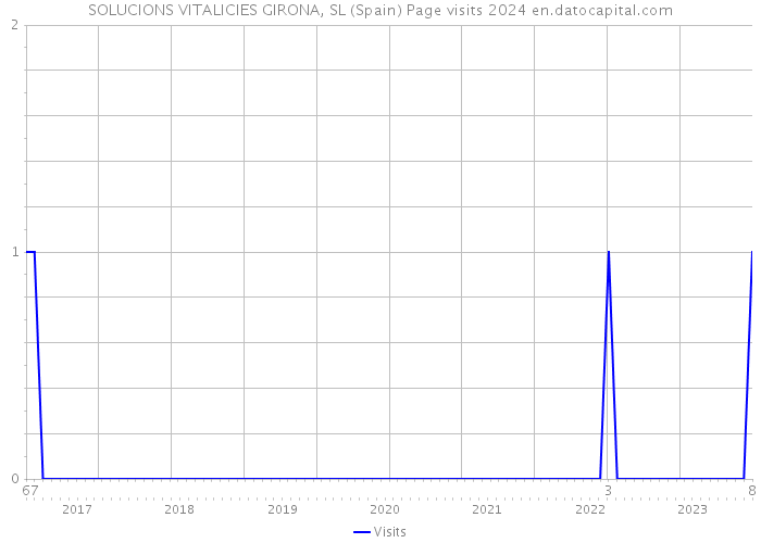 SOLUCIONS VITALICIES GIRONA, SL (Spain) Page visits 2024 
