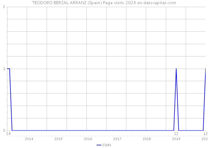 TEODORO BERZAL ARRANZ (Spain) Page visits 2024 