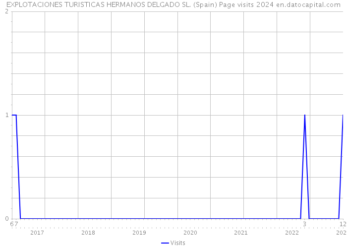EXPLOTACIONES TURISTICAS HERMANOS DELGADO SL. (Spain) Page visits 2024 