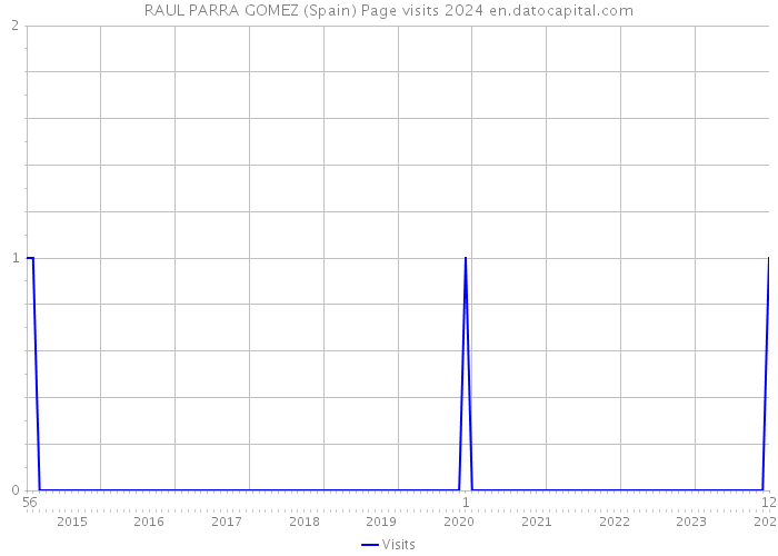 RAUL PARRA GOMEZ (Spain) Page visits 2024 