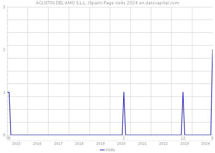 AGUSTIN DEL AMO S.L.L. (Spain) Page visits 2024 