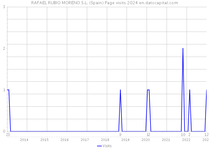 RAFAEL RUBIO MORENO S.L. (Spain) Page visits 2024 