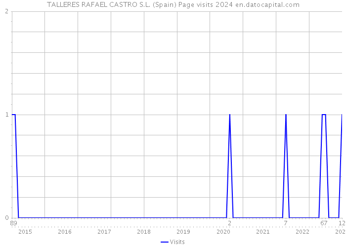 TALLERES RAFAEL CASTRO S.L. (Spain) Page visits 2024 
