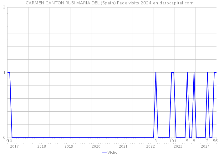 CARMEN CANTON RUBI MARIA DEL (Spain) Page visits 2024 