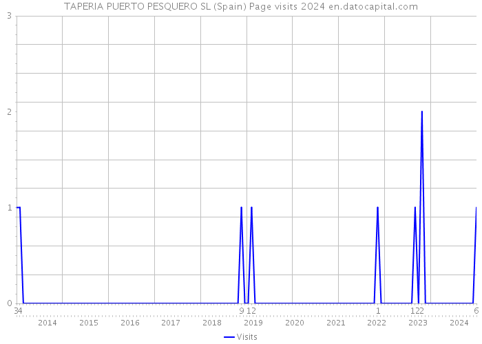 TAPERIA PUERTO PESQUERO SL (Spain) Page visits 2024 