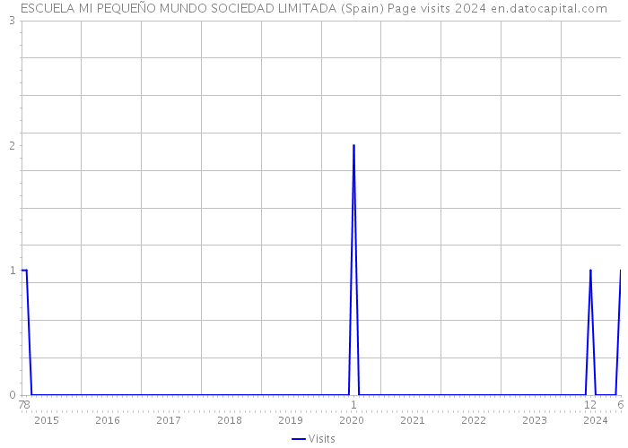 ESCUELA MI PEQUEÑO MUNDO SOCIEDAD LIMITADA (Spain) Page visits 2024 