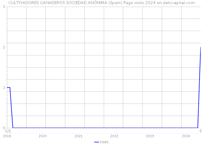 CULTIVADORES GANADEROS SOCIEDAD ANÓNIMA (Spain) Page visits 2024 