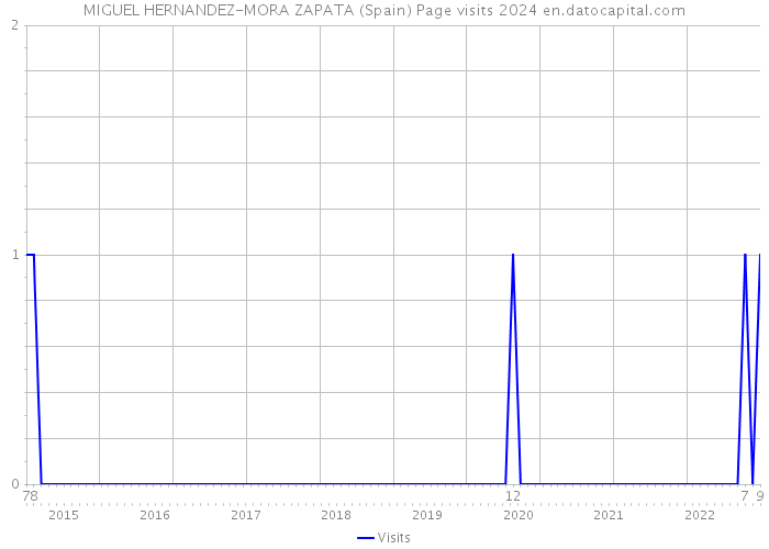 MIGUEL HERNANDEZ-MORA ZAPATA (Spain) Page visits 2024 