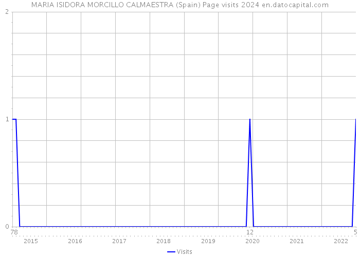 MARIA ISIDORA MORCILLO CALMAESTRA (Spain) Page visits 2024 