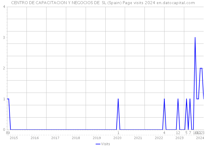 CENTRO DE CAPACITACION Y NEGOCIOS DE SL (Spain) Page visits 2024 