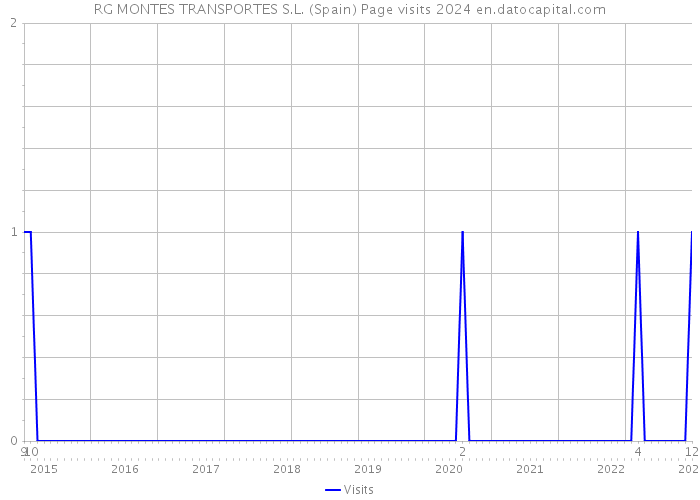 RG MONTES TRANSPORTES S.L. (Spain) Page visits 2024 